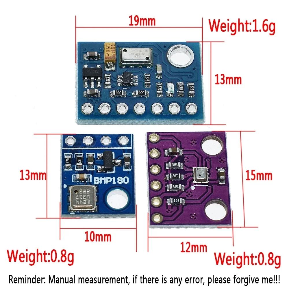 GY-68 GY-63 BMP180 BMP280 GY68 Modulo scheda sensore di pressione barometrica digitale compatibile con BMP085 MS5611 per Arduino