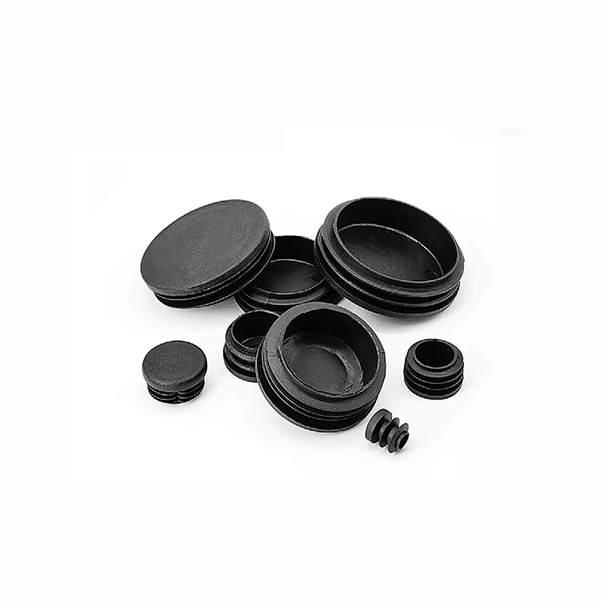 PE Plastic Reinforced Round Pipe Plug Furniture Table And Chair Foot Mat 22/25/32/48/60/76/90