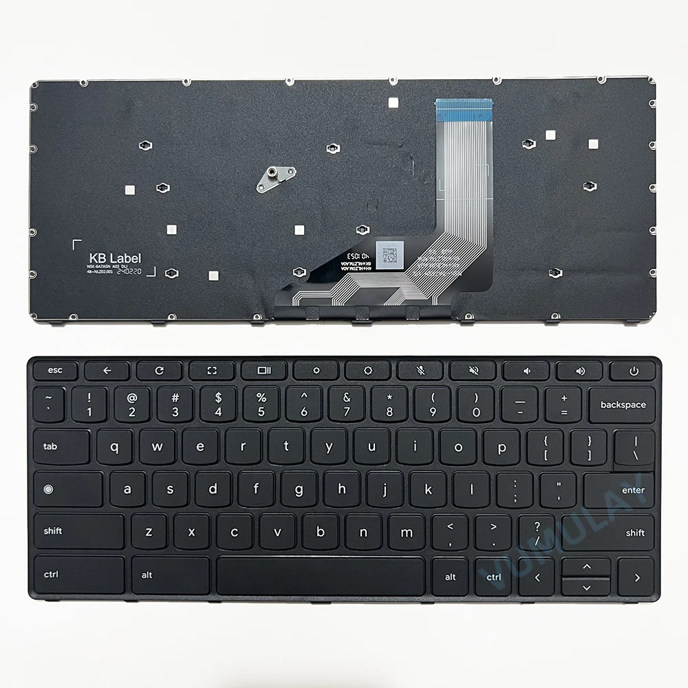 US Keyboard for Lenovo Chromebook 100E Gen4 Gen 4 5M11H62892 Notebook With Switch Key