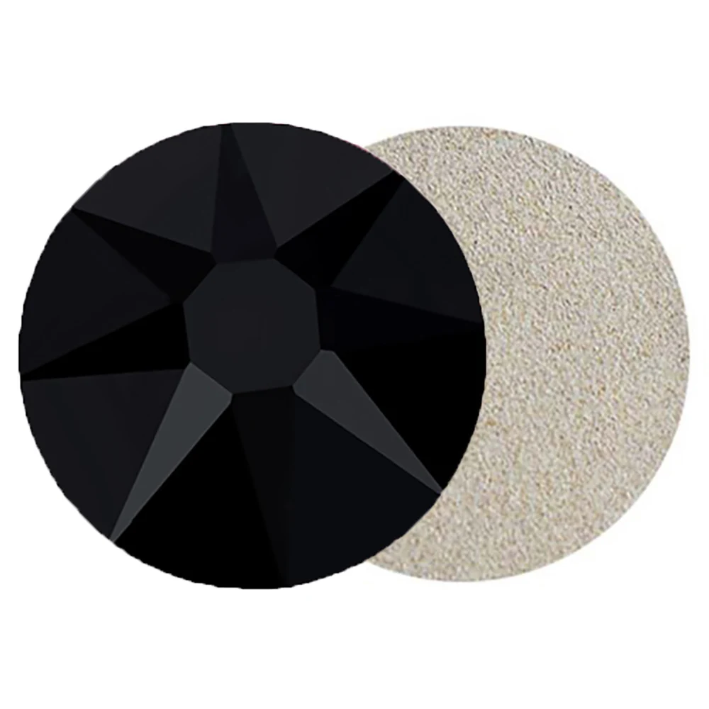 PUBRILEX 2088 Xirius Flatback Glass Rhinestones Jet Black No Hotfix DIY Crafts Crystal Stones For Shoes Bags Garment Decoration