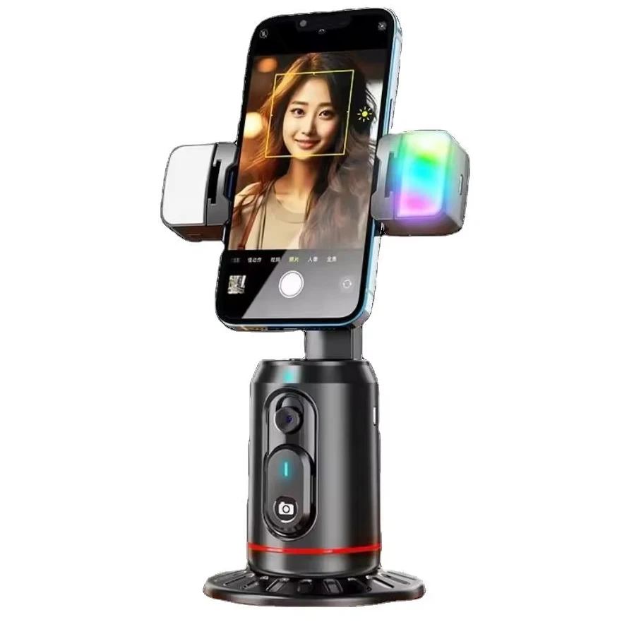 Auto Face AI Tracking Gimbal Stabilizer Tripod Selfie Stick Phone Shooting Stand Remote 360° Rotating Phone Holder