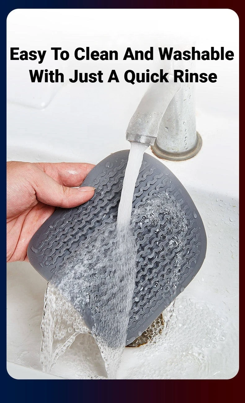 Silikon-Bodenablauf-Haarfänger-Filterstopfen für Dusche, Badewanne, Küchenspüle, praktische Alltags-Badezimmer-Haushaltsausstattung – Detail 9