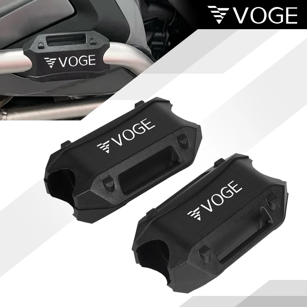 

Motorcycle Accessories 25mm Crash Bar Bumper Protector Decorative Block For VOGE Valico DS525X DS 525X 525 DSX 525 525DSX DSX525