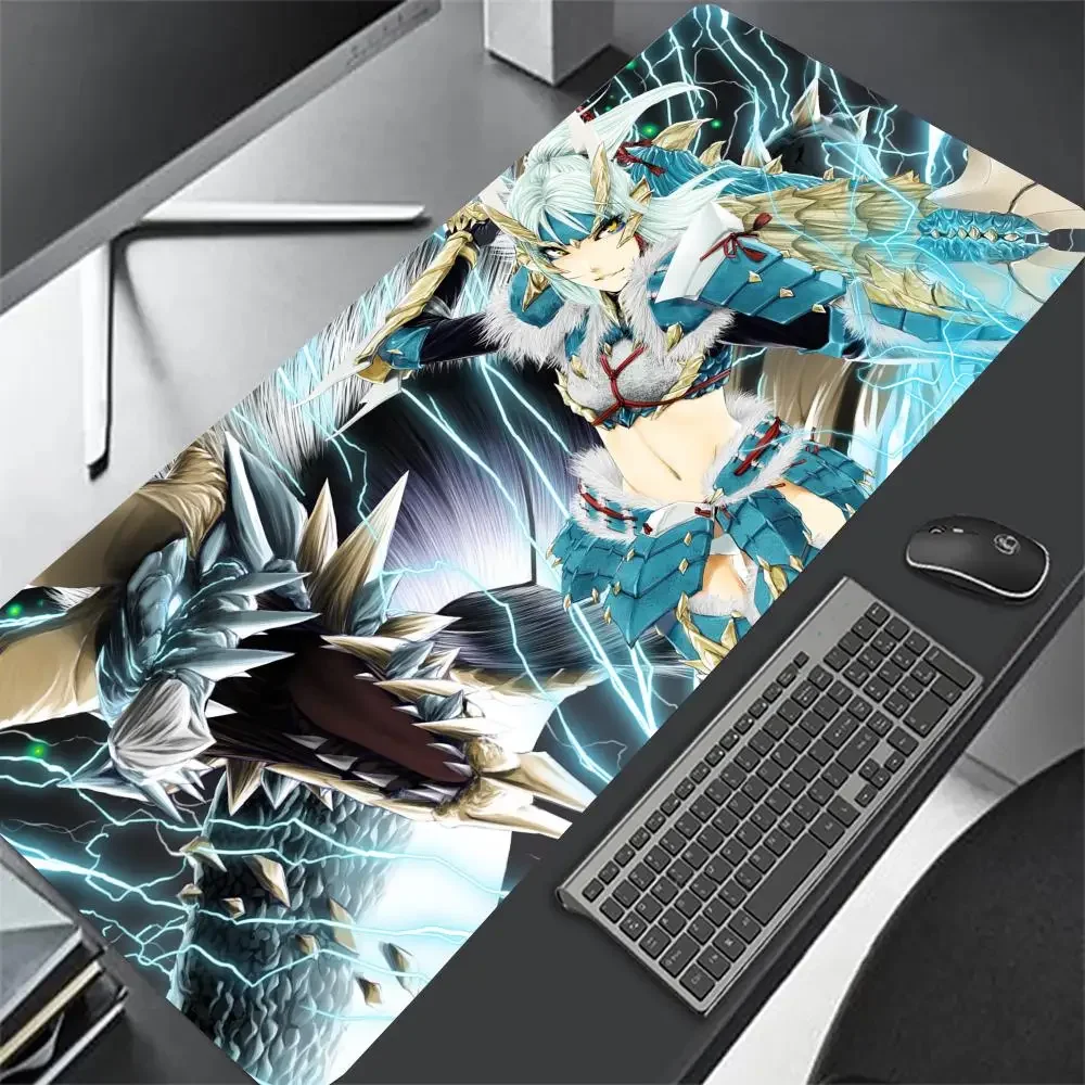 Monster Hunter Gaming Mousepad Large Gaming Mouse Pad LockEdge Thickened Computer Keyboard Table Desk Mat