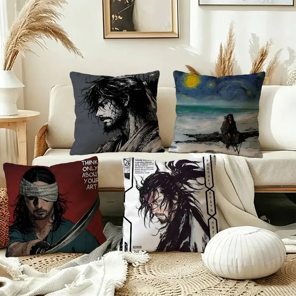 Japanese Home Textiles - Japanese Samurai Miyamoto Musashi Lucky Dragon