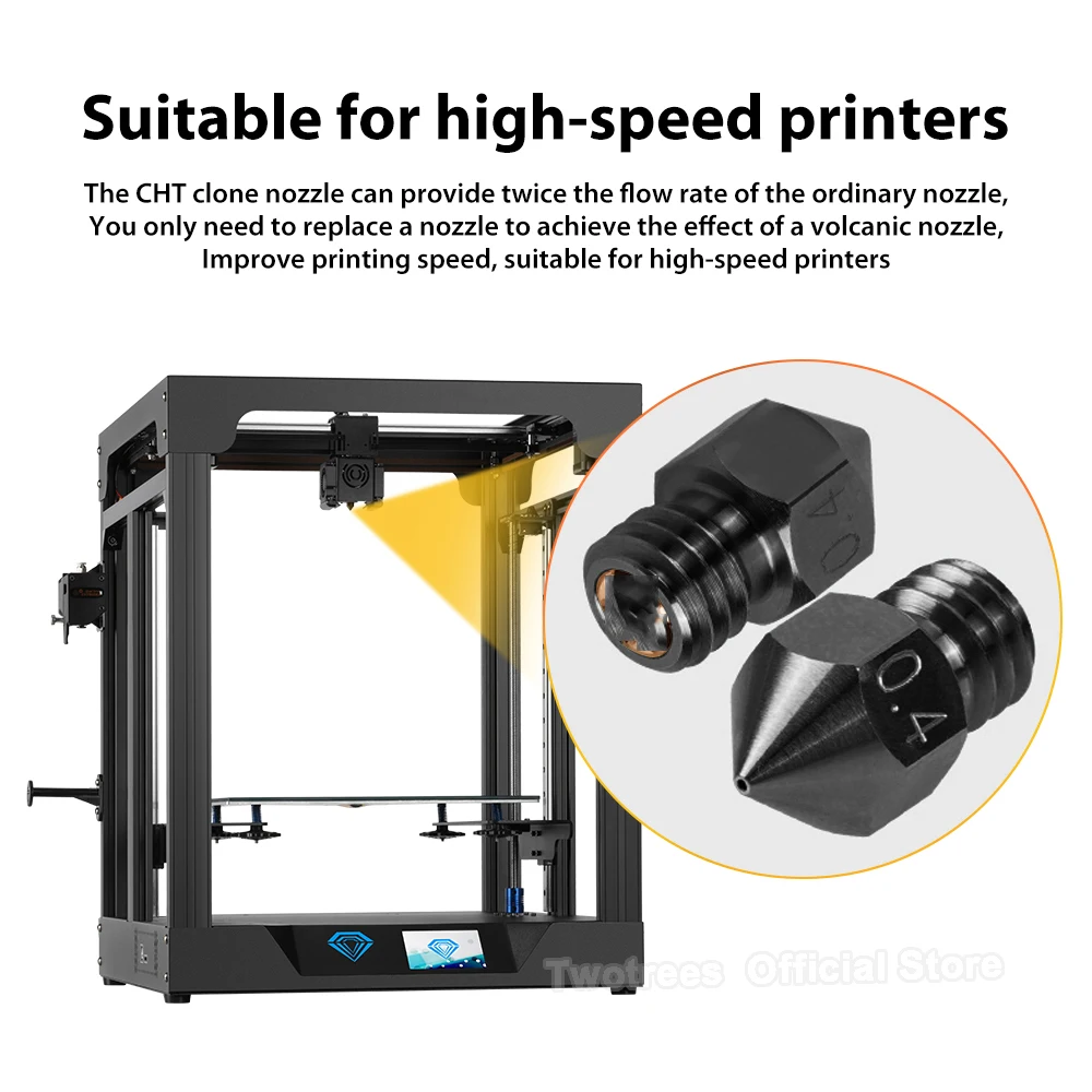 1ks MK8 tryska aktualizovat harden ocel 0.4/0.6/0.8mm tisk tryska pro ender 3 V2 ender 5 CR10 3D knihtiskař extrudér 3D součástky