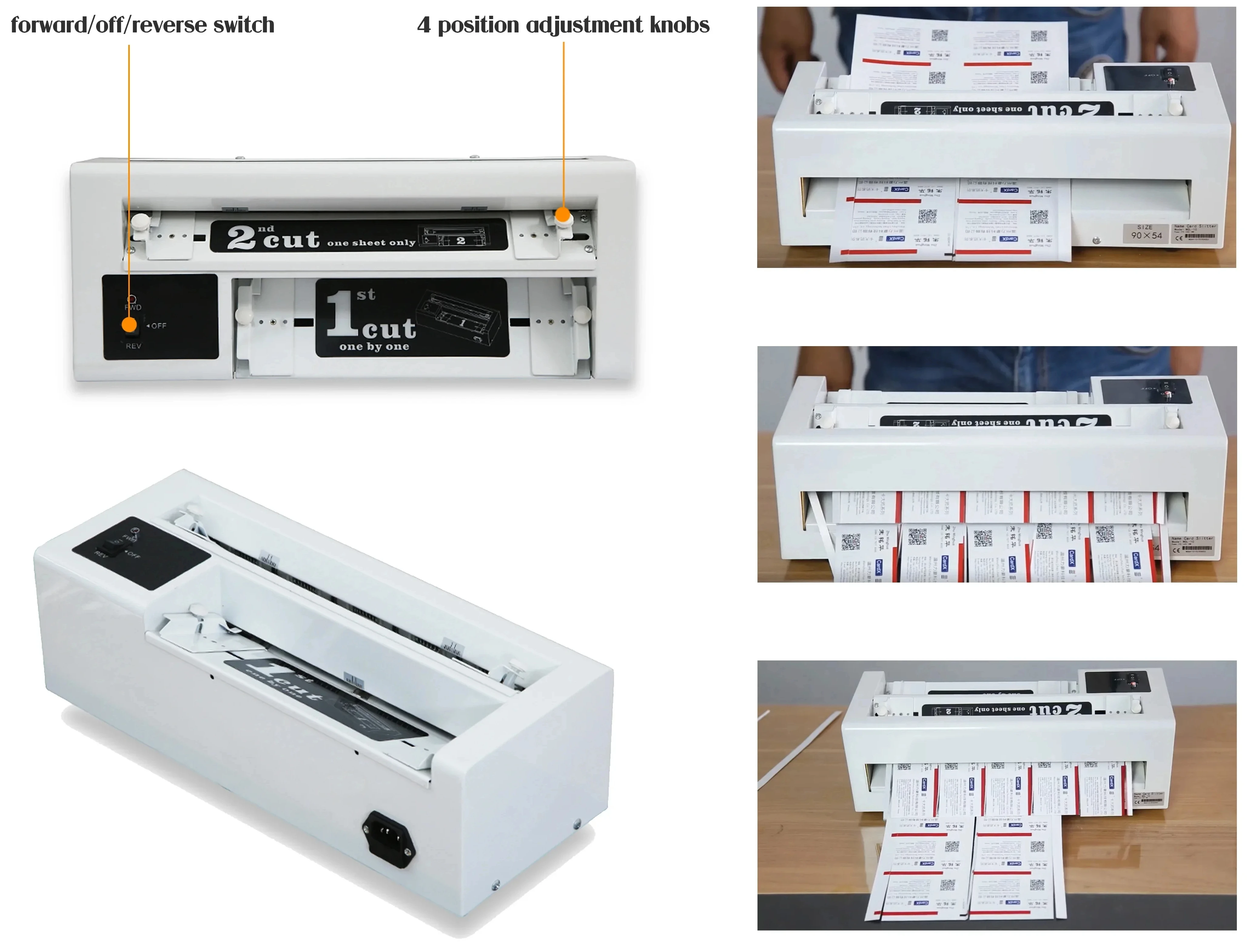 

QG-02 Cross-border A4 New Automatic Business Card Cutting Machine 90 * 54MM