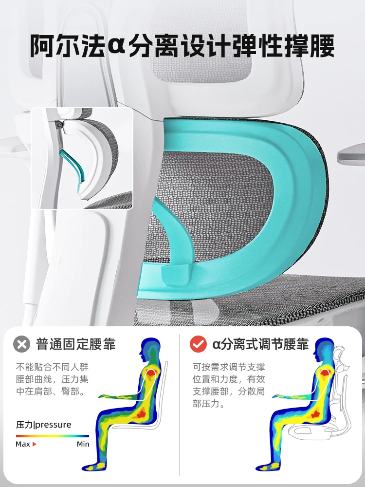 Ergonomic chair, waist protection computer chair, comfortable and long-lasting for home use, esports chair