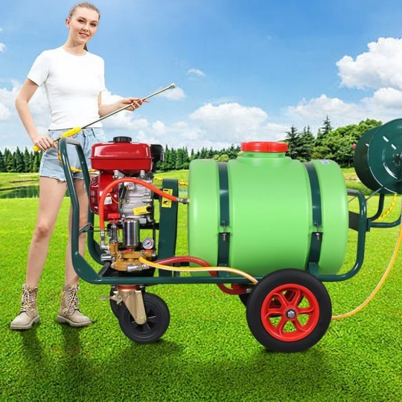 Large Capacity Agricultural Sprayer 60L Engine Sprayer With Pump and Wheels Trolley  Sprayer Portable