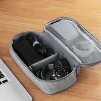A08E-BOONA Portable Travel Storage Bag Multi-Function Storage Bag For Laptop Adapter,Power Bank,Data Cable,Charger