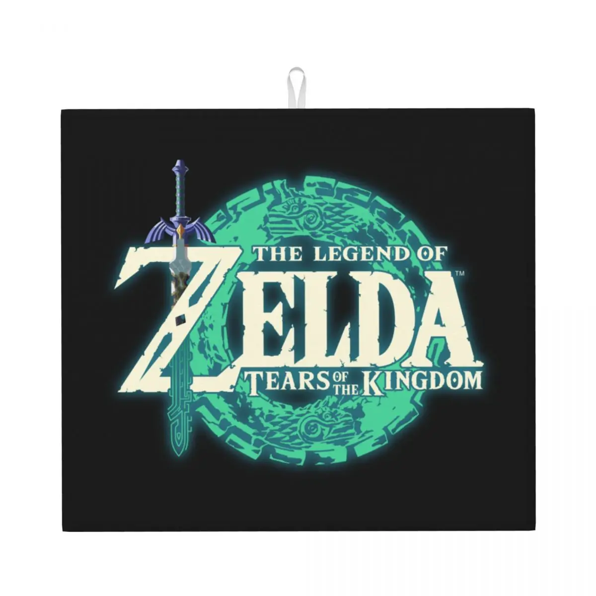 Custom The Legend Of Zeldas Dish Drying Mat for Kitchen Super Absorbent Quick Dry Microfiber Dishes Drainer Pads