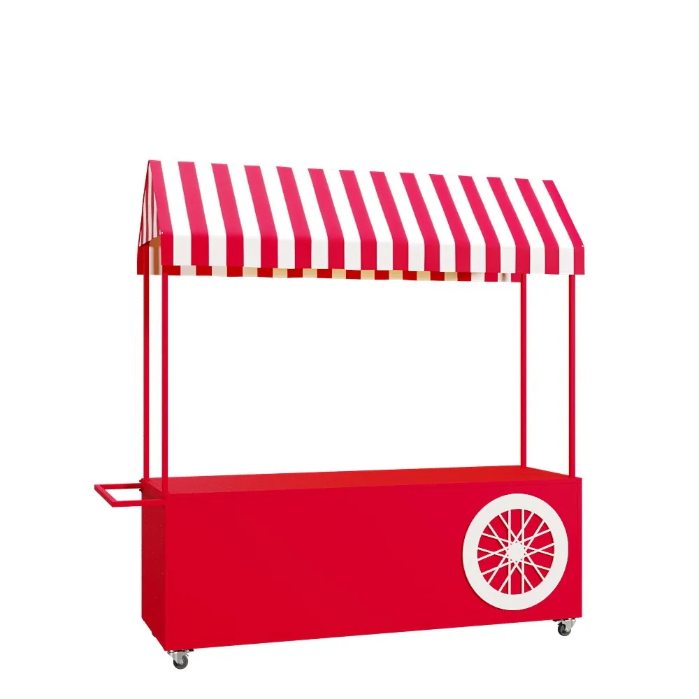 

Wrought iron dining car stall float stall trolley outdoor mobile snack stall car night market promotion car truck