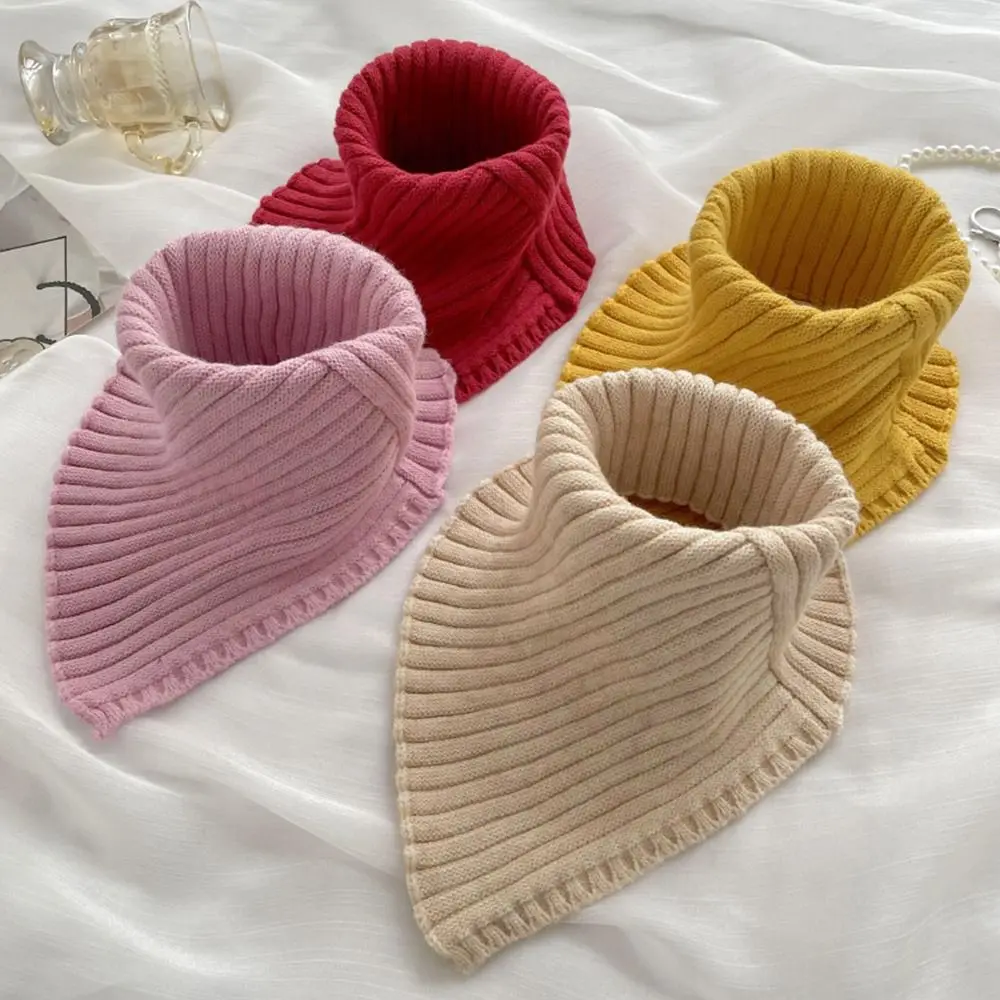 Damen-Schal, winddicht, abnehmbar, Halswärmer, Rollkragen, gestrickt, Fake-Kragen