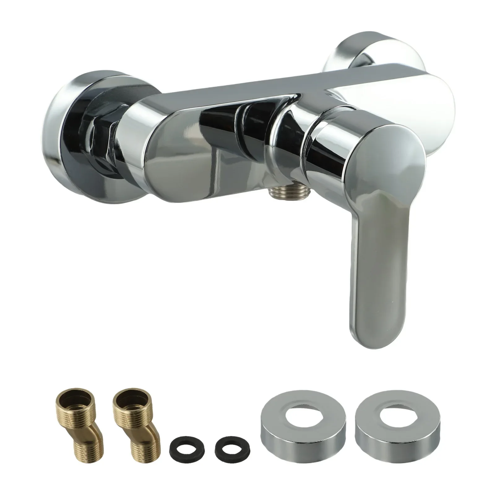 

Элегантный смеситель для душа, расстояние между отверстиями 15 см, смеситель из цинкового сплава, смеситель для ванной комнаты, устойчивый к истиранию картридж, компактный размер, простота установки