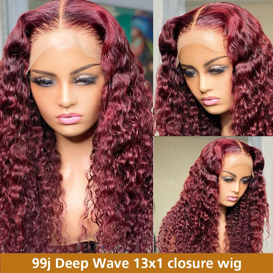 

Preplucked Long 180Density 24Inch Wine Kinky Curly Lace Front Wig For Women BabyHair Heat Resistant Glueless Daily Wig Fashion