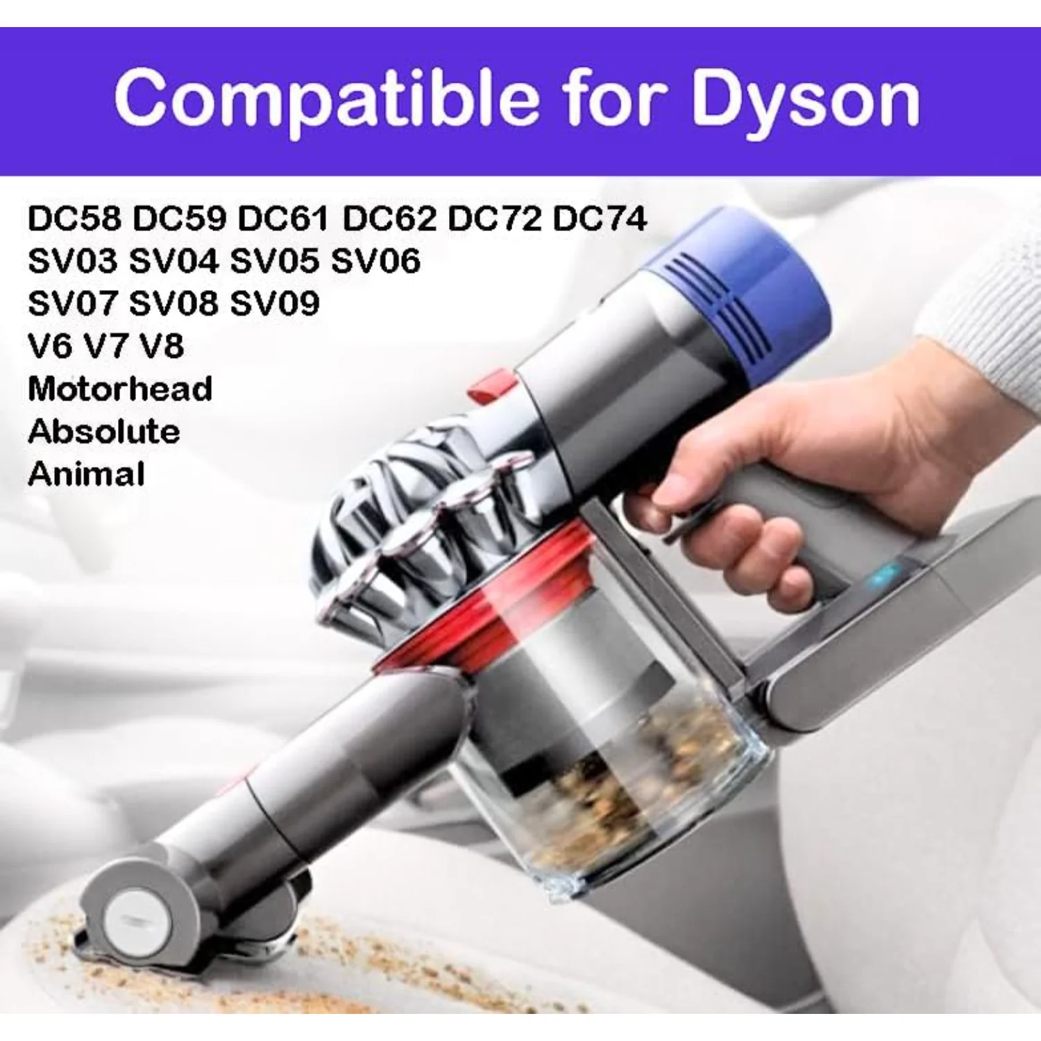 Pack Pre Motor Filter Compatible  for  V6  V8 DC58 DC59 DC61 DC62 DC72 DC74 SV03 SV04 SV05 SV06 SV07 SV08 SV09 Absolute Animal C