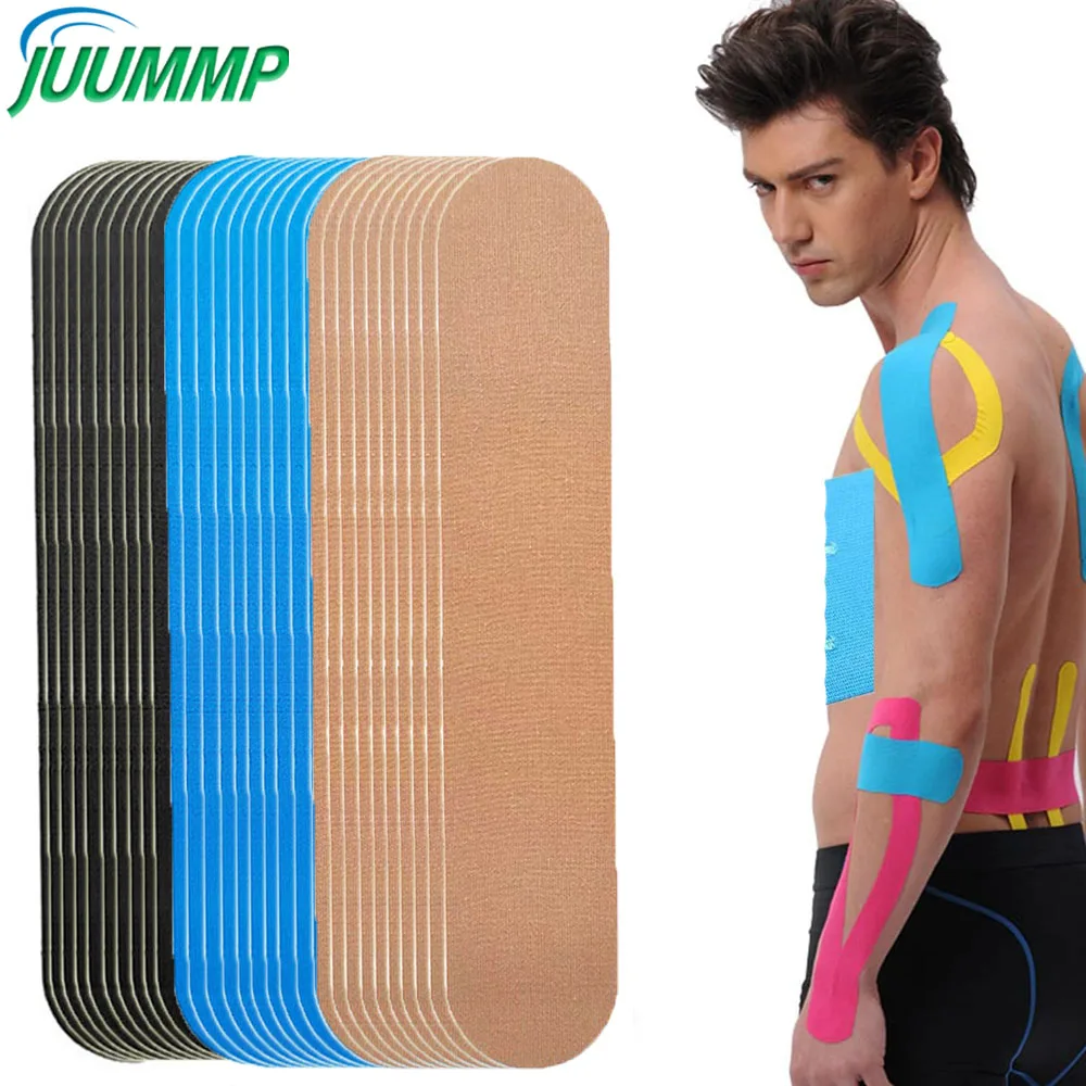 10-teiliges Kinesiologie-Tape Pro Sports, wasserdichtes, atmungsaktives, sportliches, elastisches Muskel- und Gelenkschmerzlinderungs-Knieband für das Fitnessstudio