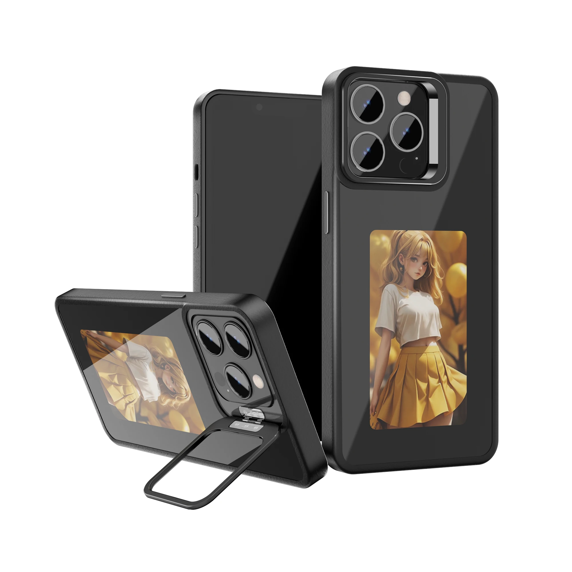 

NFC E-Ink DIY Image Display Screen Phone Case For iPhone 11 12 13 14 15 16