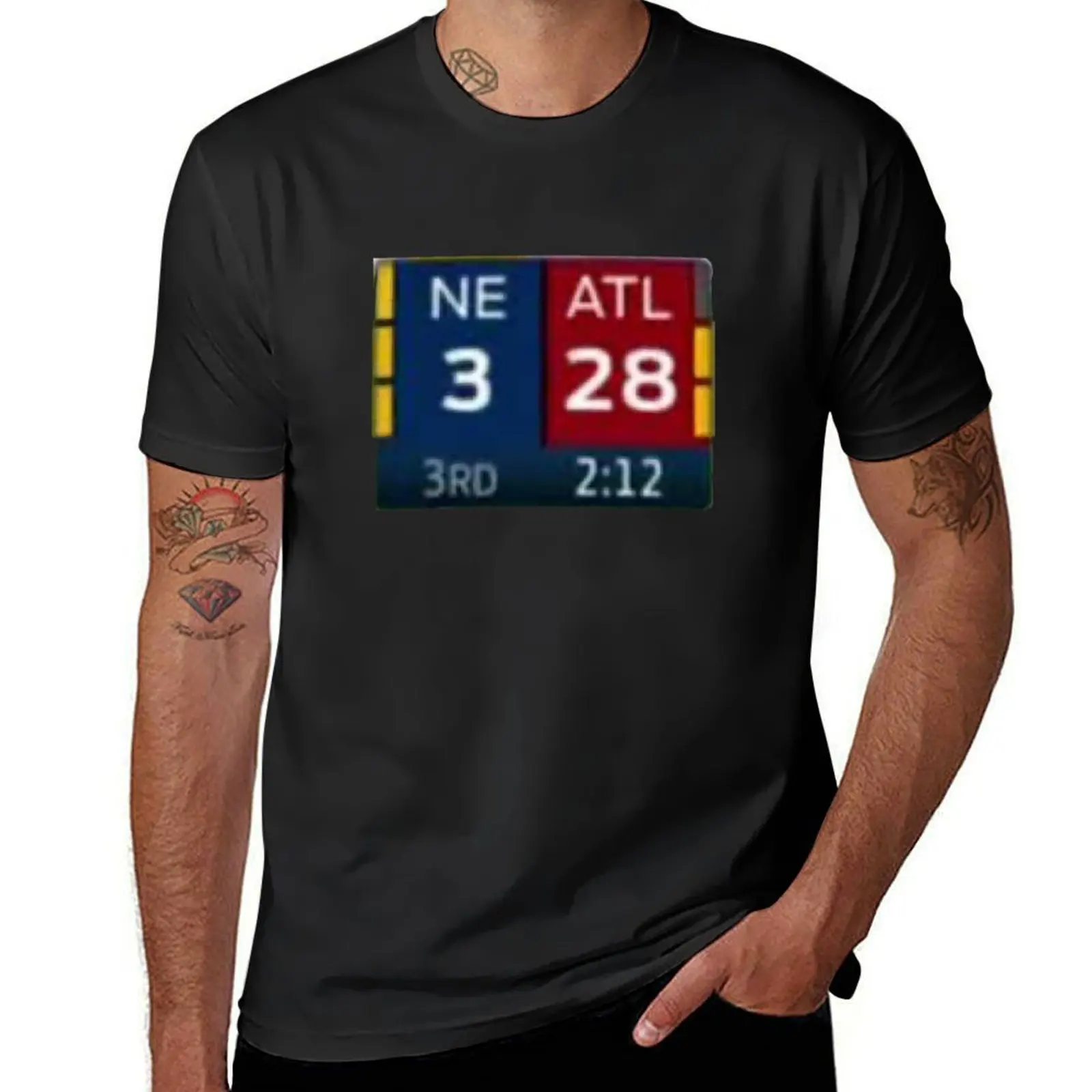 Patriots vs. Falcons 28-3 T-Shirt quick-drying for a boy customizeds blacks men clothings