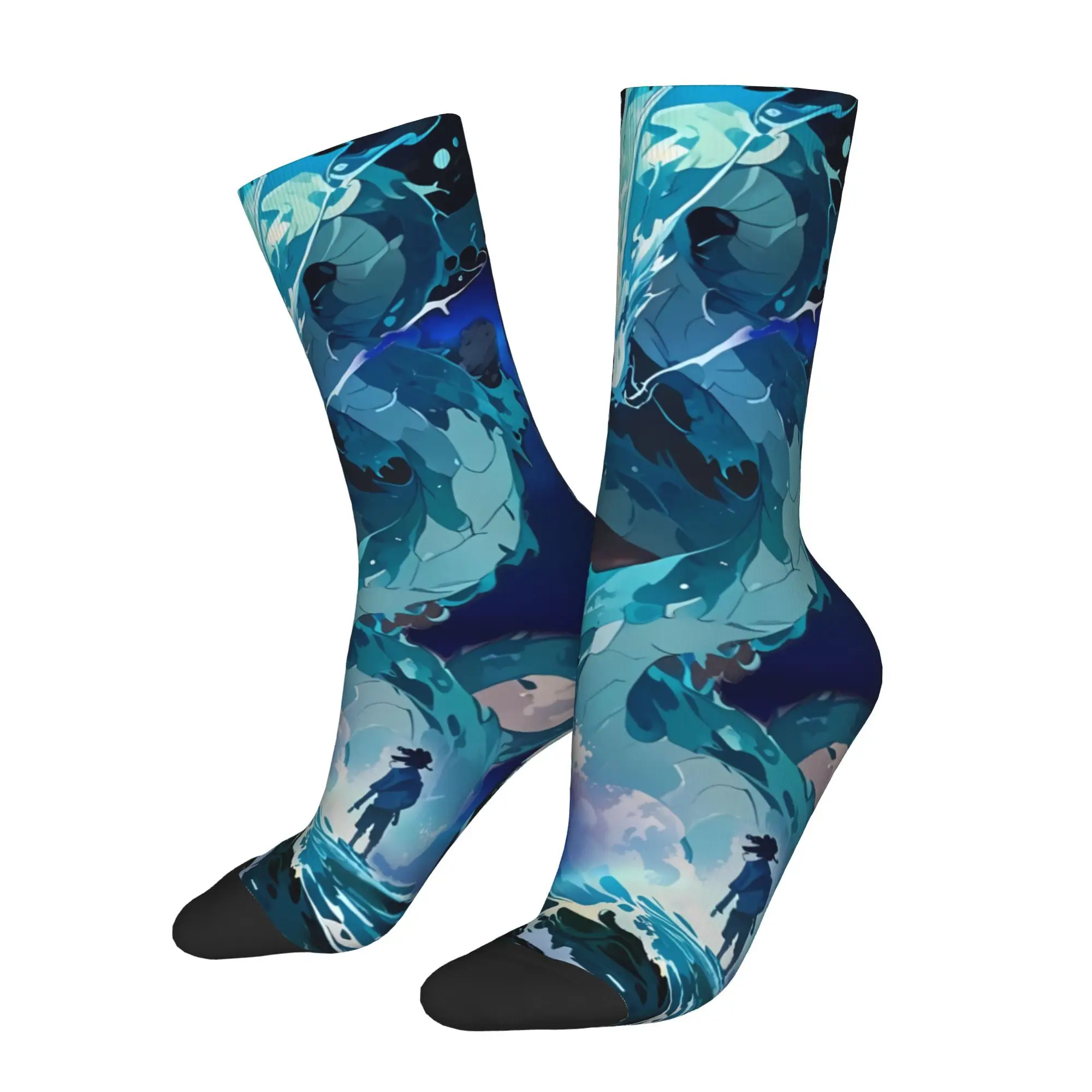 

Dragon God Legend Creature Men Socks Cycling Year Round Comfort Stockings for Cycling Daily Wear