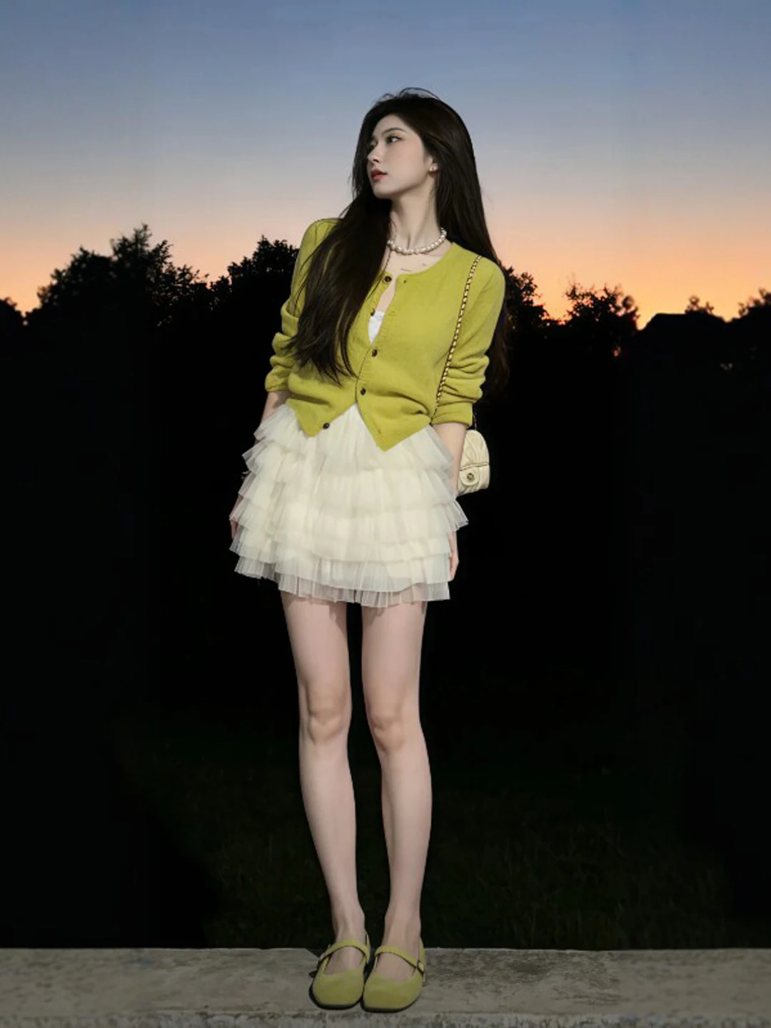 

Gentle Wind Unique Beautiful Two-Piece Set Top And f Skirt Small Size Absolutely Beautiful ature Set Spring 2026