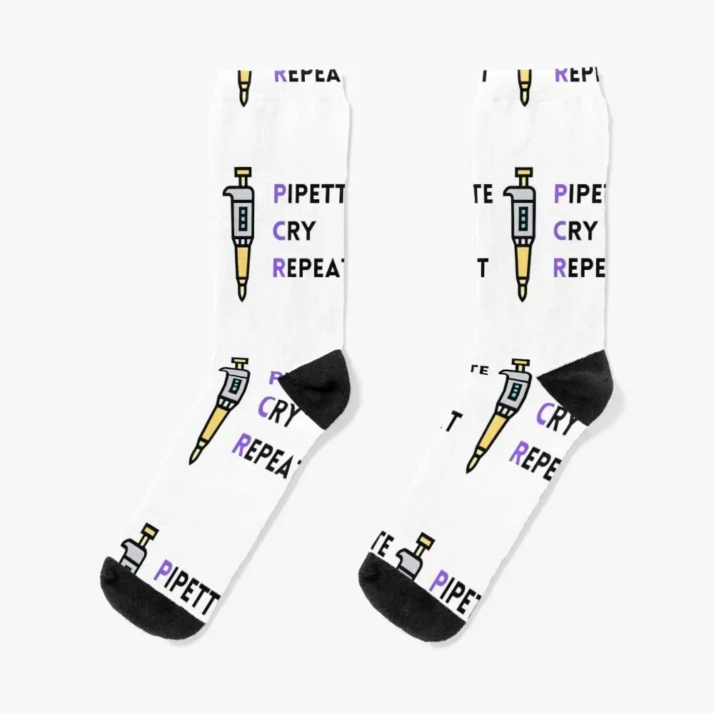 PCR: Pipette, Cry, Repeat Socks valentine gift ideas gifts colored Rugby Socks Male Women's