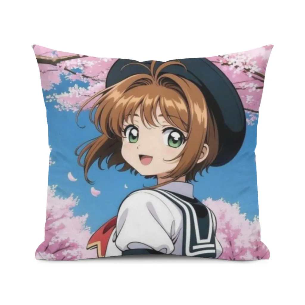 

Card-Captor-Sakura Pillow Cushion Case Dakimakura Cover Decorative Sleeping 45x45cm