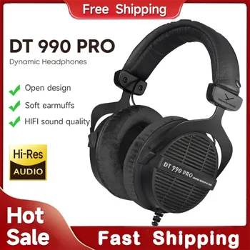 Beyerdynamic DT 990 PRO Open-Back Studio Monitor Headphones with High-Resolution Audio for