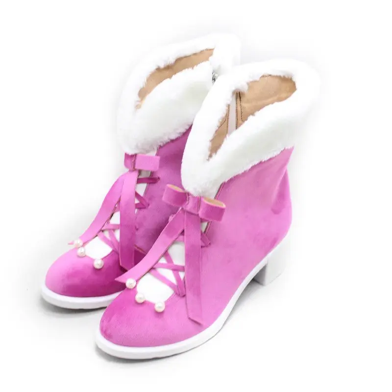 Game Super Starlight Arashi Chisato Women Cosplay Shoes Costumes PU Boots for Halloween Carnival Party Christmas Customize