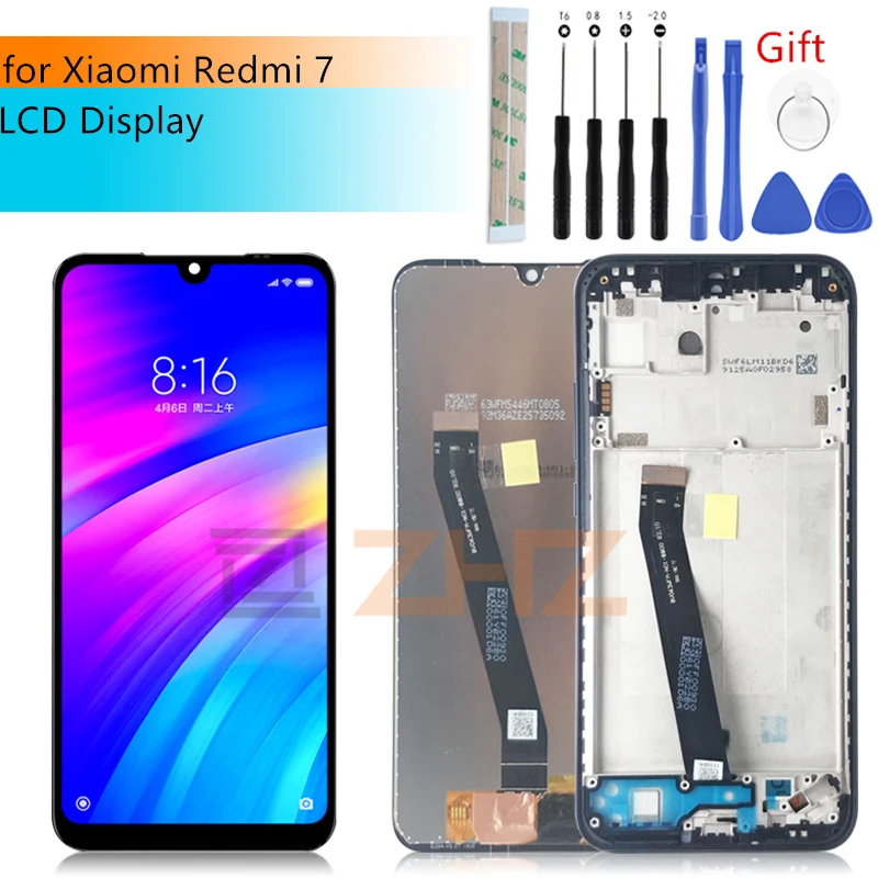 

for xiaomi Redmi 7 LCD display touch screen digitizer Assembly for redmi7 lcd replacement Snapdragon 632 repair parts 6.26"