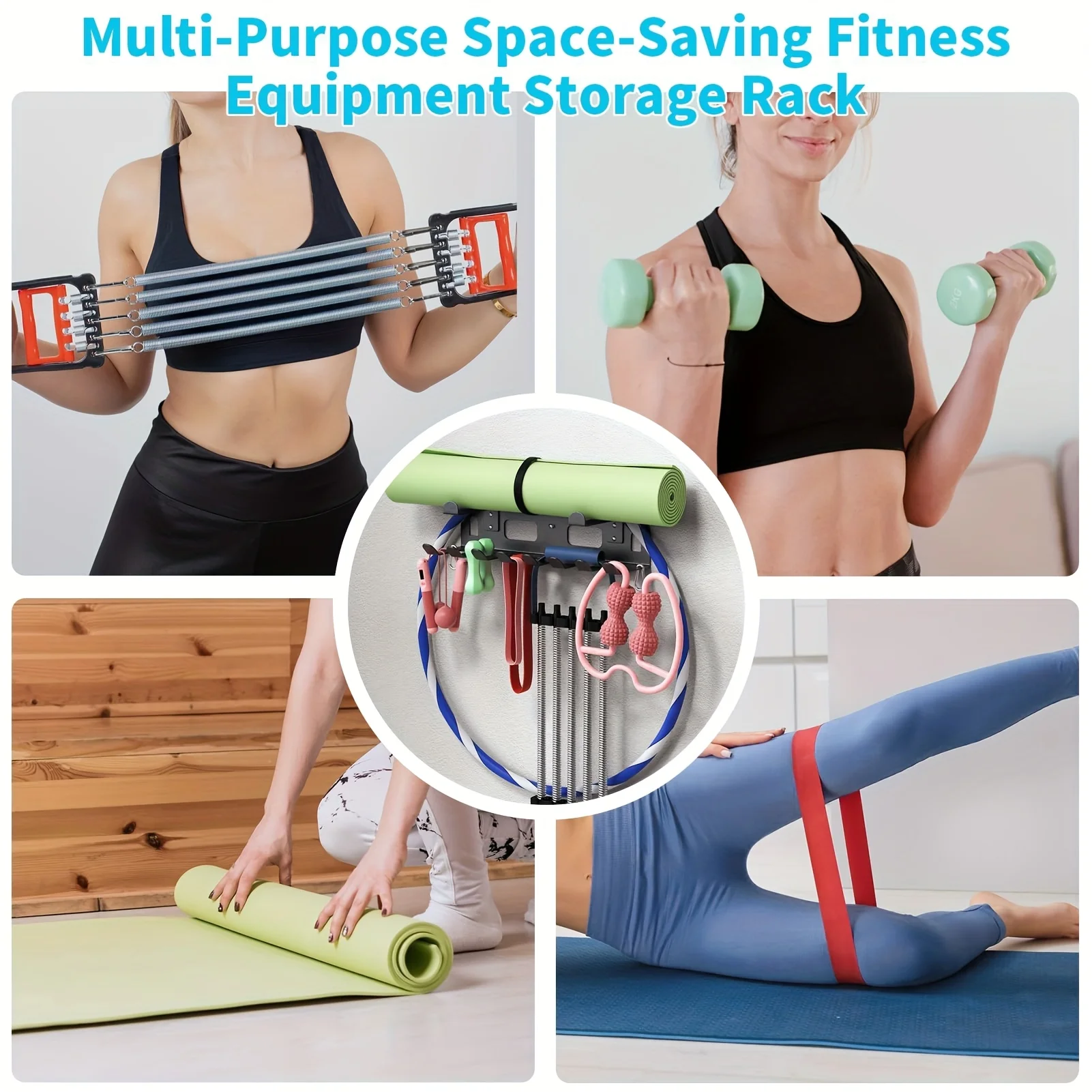 Multi Hook Wall Mount Fitness  - Home Gym Dumbbell Workout recension och pris