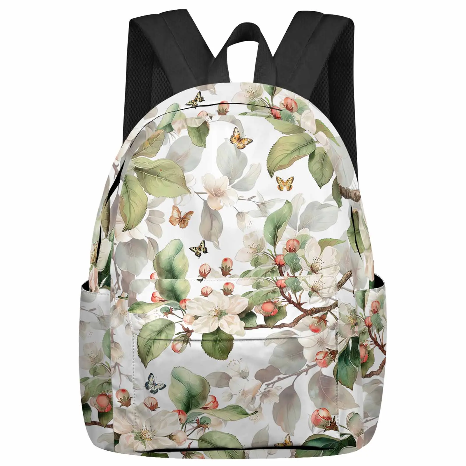 

Butterfly Flowers Leaves Fruit Trees Backpacks Teenagers Student School Bags Laptop Custom Backpack Men Women Travel