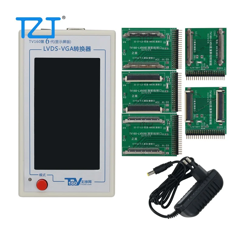 TZT TV160 6TH Generation LVDS-VGA Converter LCD TV Motherboard Tester 4.3