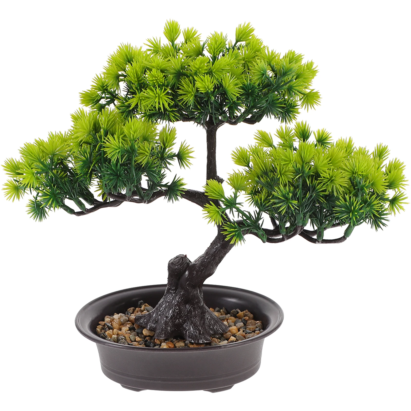 

Artificial Indoor Bonsai Outdoor Potted Trees Pine Bonsai Pine Artificial Garden Plant Tree In Planter Home Office Decoration