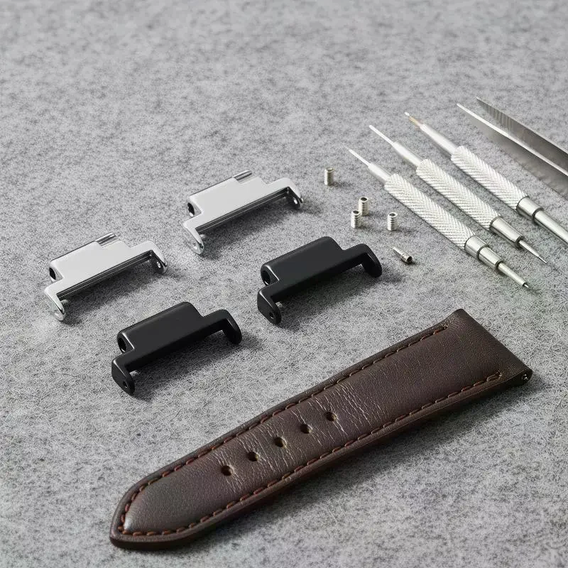 2Pcs 14mm To 20mm Metal Connector Watch Bracelet Strap Band Adapters Universal Watch Repair Tool