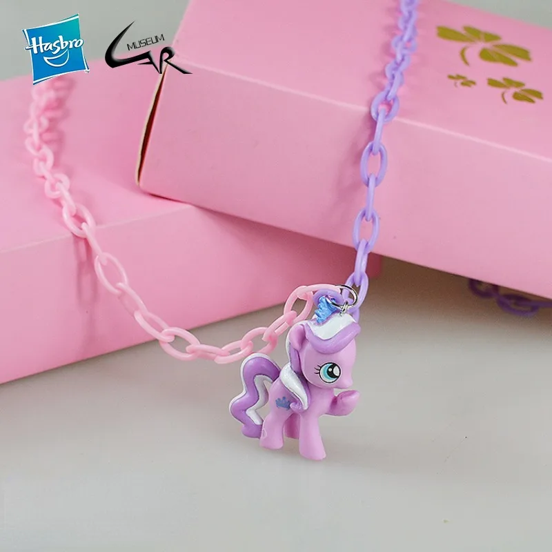 Hasbro My Little Pony Necklaces Heart of The Wind and Snow Princess Bikini of Purple Pleasure Rhythm Action Figure for Kids Gift