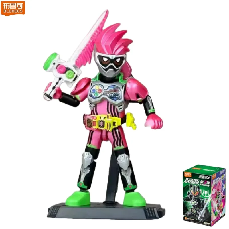 BLOKEES Bouwstenen Kamen Rider 3 Survival Game 3D Desktop Decoraties Dragon Riding Taili Kleine Deeltje Model Speelgoed Gift