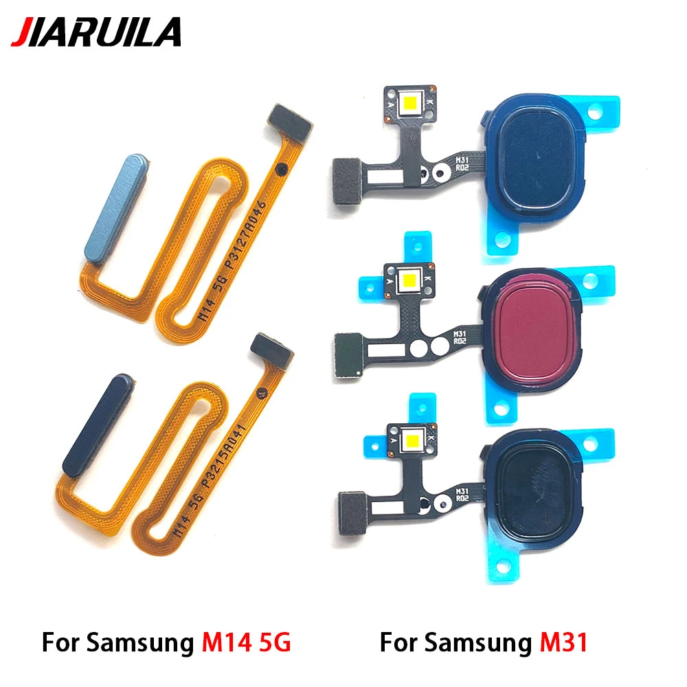 Home Button Back Touch ID Scanner Fingerprint Sensor Flex Cable For Samsung m31 M31S M51 M62 M14 M23 5G Phone Parts