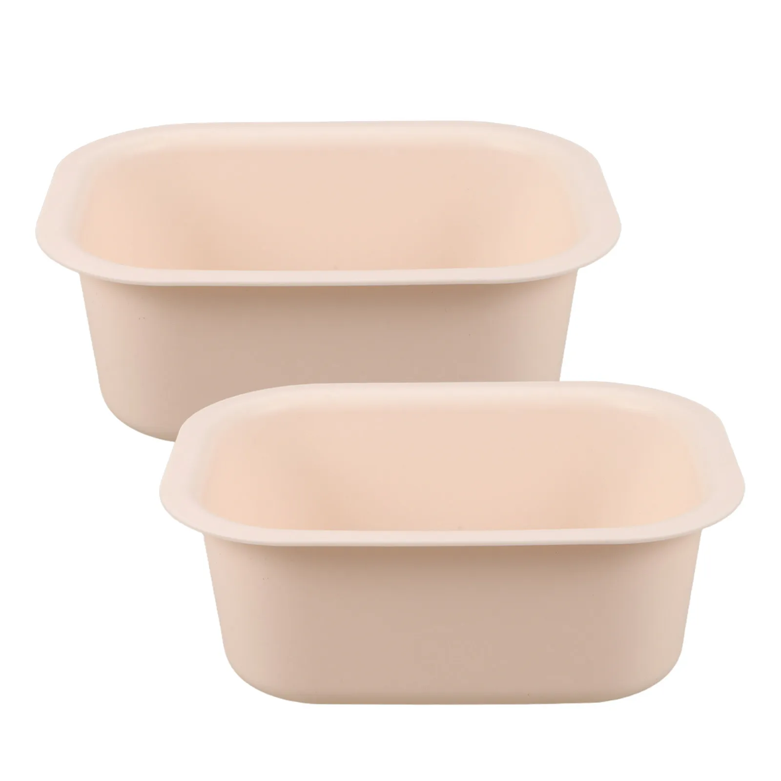 2Pcs Thickened Non Slip Baby Changing Station Basin Heat Resistant Plastic Wash Basin for Diaper Table Infant Bath Face Foot
