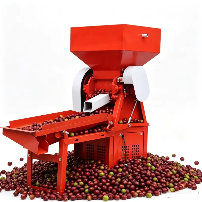 Food Safe Coffee Bean Peeling Machine Electric High Productivity Wet Fresh Coffee Machine for Coffee Farm Processing Plant