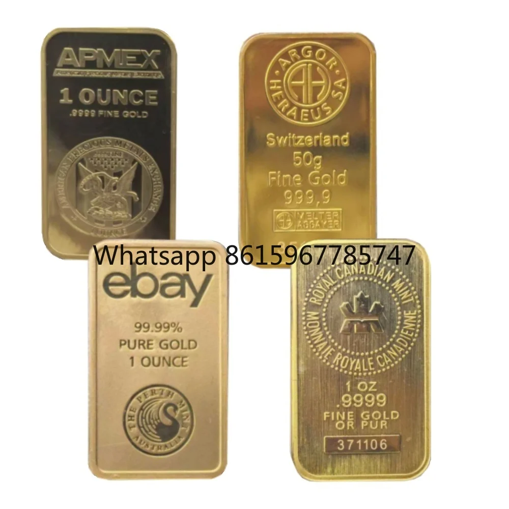 1 Tablett Unze APMEX Argor Ebay Ahornblatt Gold Gold Bullion Bar Münzen zum Sammeln Metallhandwerk Souvenirgeschenke