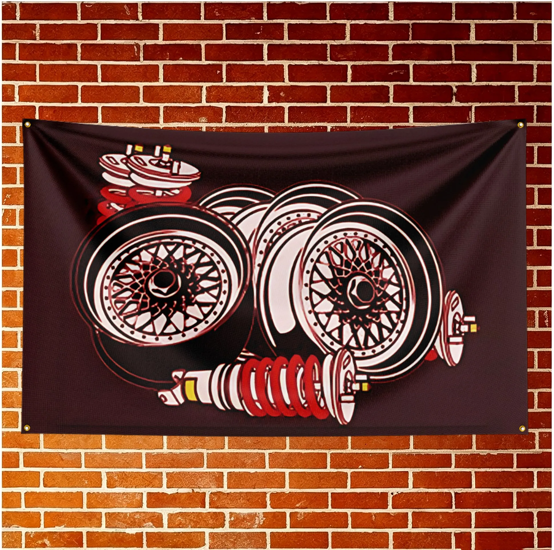 Customized B-BBS Flag Banner For Fan Cave Watch Party Tailgate Gathering Indoor Outdoor Backyard Home Festival Ornament Supply