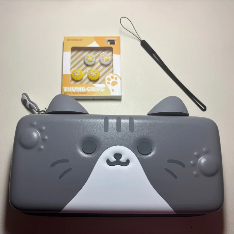 スイッチ収納バッグ、保護ケース-ns2-かわいい猫耳-oled-ポータブル大容量ハンドヘルドバッグ-通勤ゲームアクセサリー
