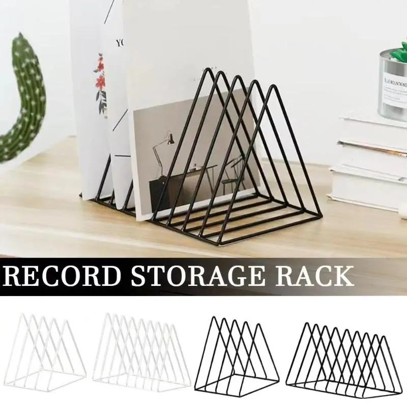 Hot 1Pcs Multifunctional Vertical European Art Collection Album Display Rack 5/9 Grids Storage Rack For Vinyl Records Magazine