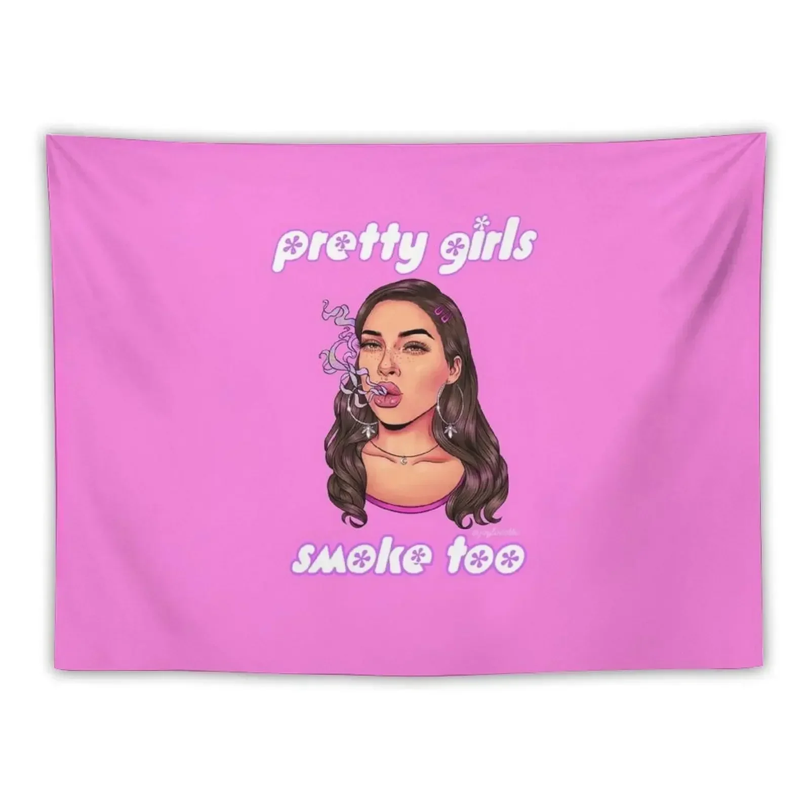 

PRETTY GIRLS SMOKE TOO Tapestry Cute Room Decor Home Decor Accessories Tapestry