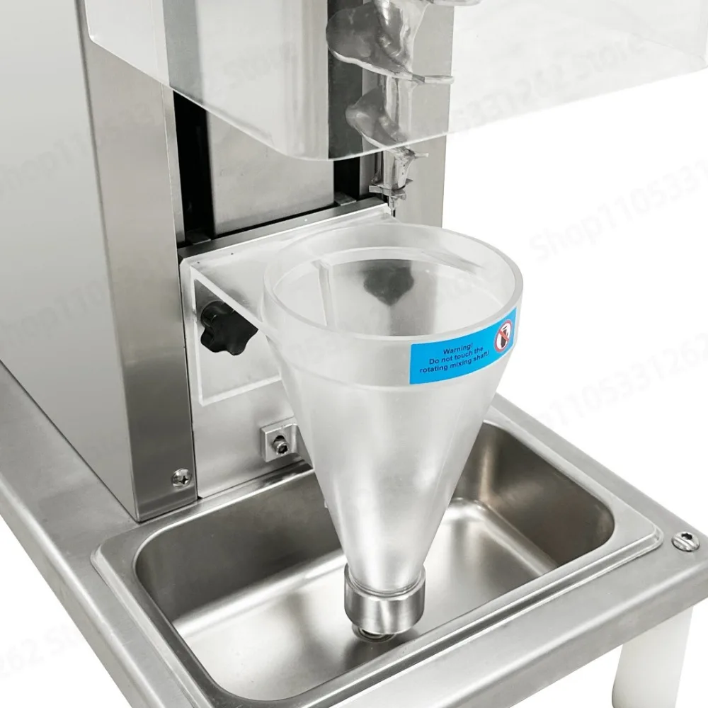 178T Commercial Table Top Fruit Ice Cream Mixer Manual Yogurt Blender Machine 750W