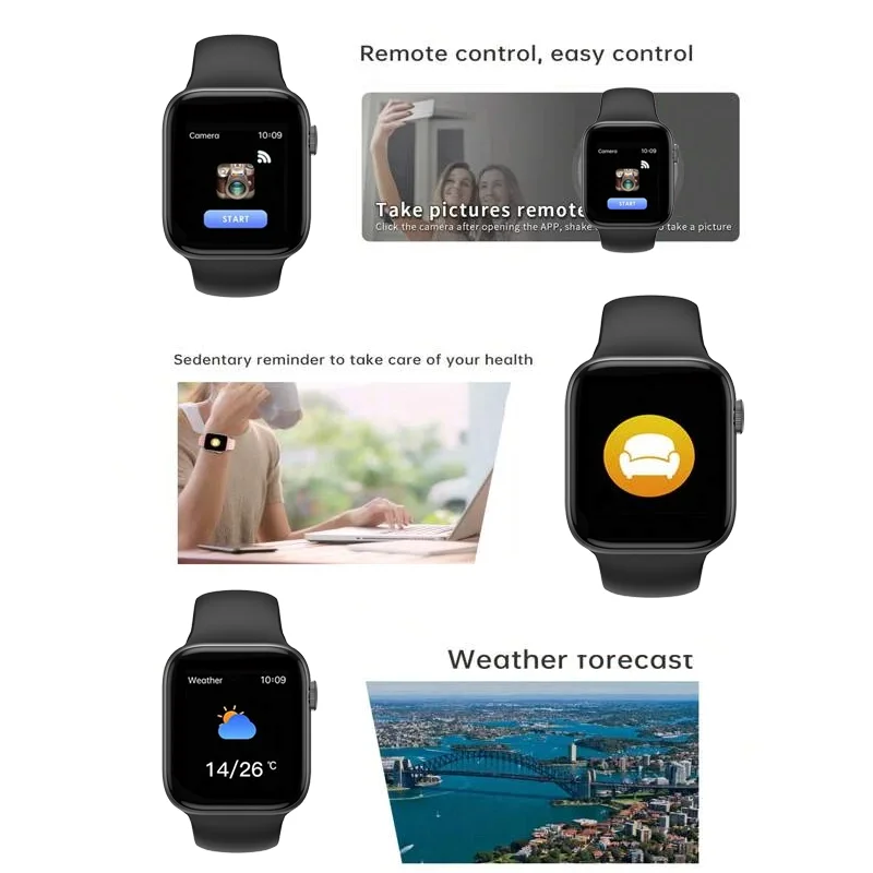 Reloj inteligente con llamadas inalámbricas, Smartwatch con pantalla táctil completa, múltiples modos deportivos, para Android y IPhone