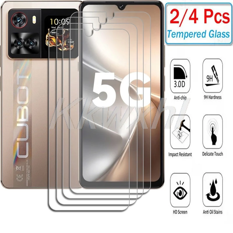 2-4PCS 9H HD Tempered Glass For Cubot X100 CubotX100 CubotP90 CubotA40 A40 P90  6.88" Screen Protector Cover Film