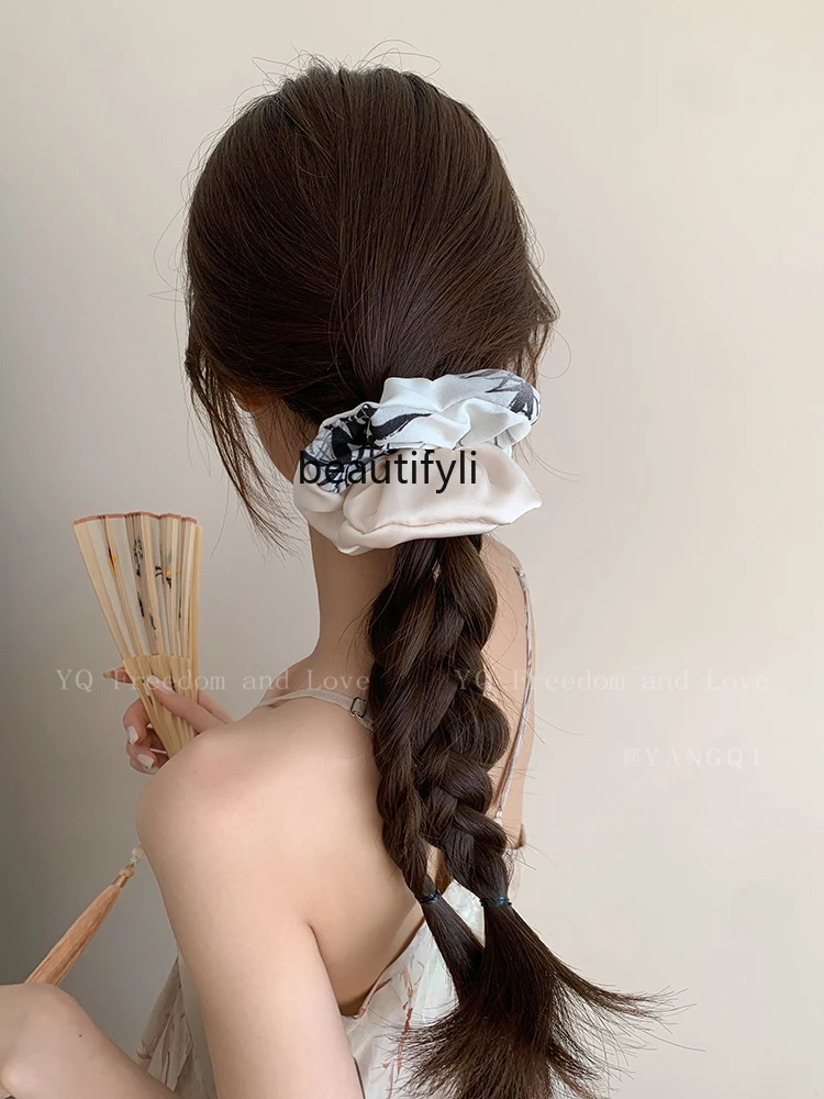 

Simple High-Grade Hair Rope Female Back Head Horse Tail Tied Hair Intestine Head Rope Headdress Hair Accessories