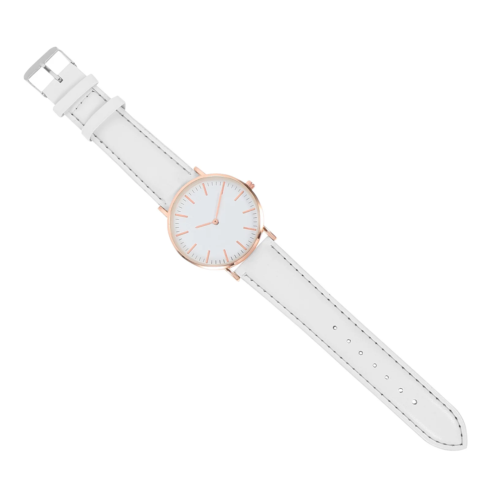 

Ladies Quartz Watch Fashionable Elegant Design Durable PU Strap Casual Wrist Watch for Women Students Office Use